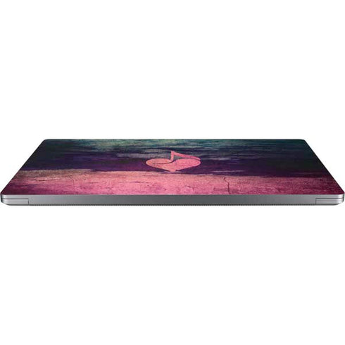 Rustic Musical Heart Universal Laptop 16.6in (13.4 x 9.7in) Skin