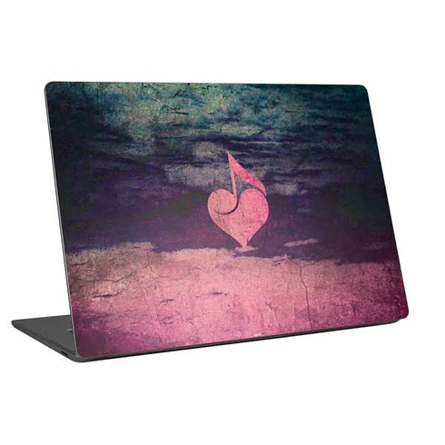 Rustic Musical Heart Universal Laptop 16in (13 x 9.4in) Skin