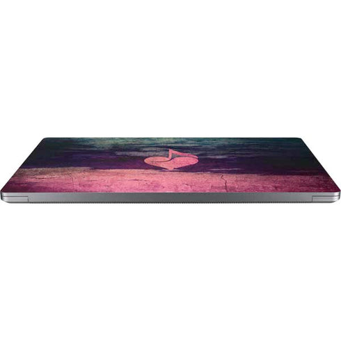 Rustic Musical Heart Universal Laptop 17in (13.8 x 10in) Skin