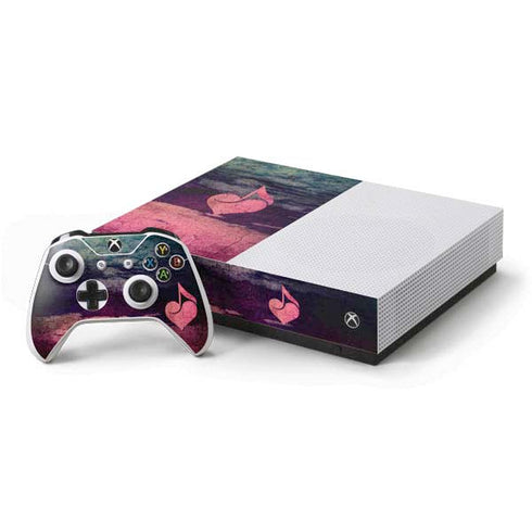 Rustic Musical Heart Xbox One S All-Digital Edition Bundle Skin