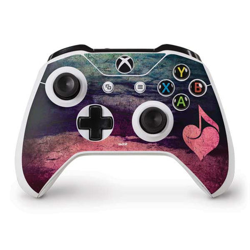 Rustic Musical Heart Xbox One S Controller Skin