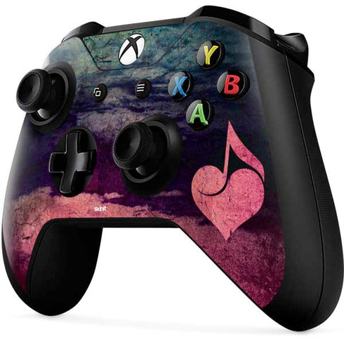 Rustic Musical Heart Xbox One X Controller Skin