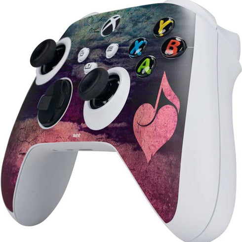 Rustic Musical Heart Xbox Series S Controller Skin