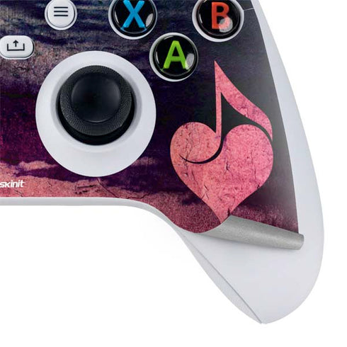 Rustic Musical Heart Xbox Series S Controller Skin