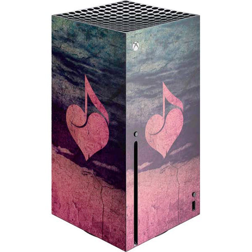 Rustic Musical Heart Xbox Series X Console Skin