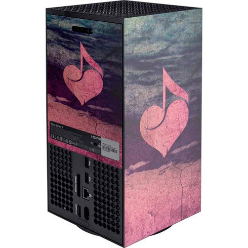 Rustic Musical Heart Xbox Series X Console Skin