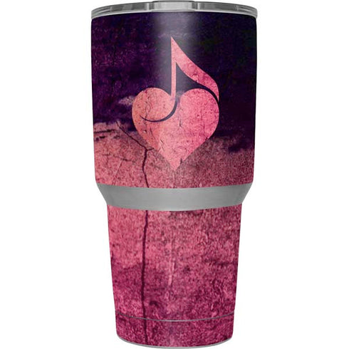 Rustic Musical Heart Yeti 30oz Rambler Tumbler Skin