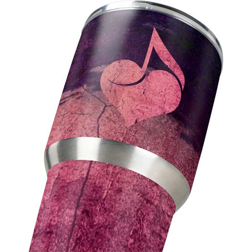 Rustic Musical Heart Yeti 30oz Rambler Tumbler Skin