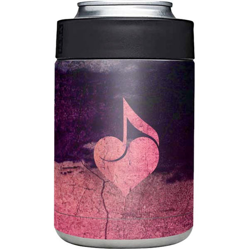 Rustic Musical Heart Yeti Colster Can Insulator Skin