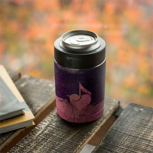 Rustic Musical Heart Yeti Colster Can Insulator Skin