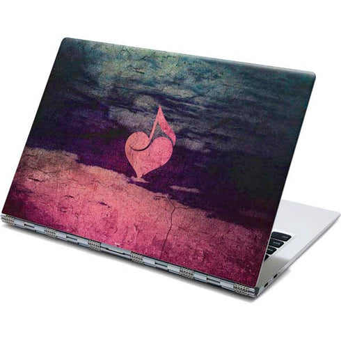 Rustic Musical Heart Yoga 910 2-in-1 14in Touch-Screen Skin