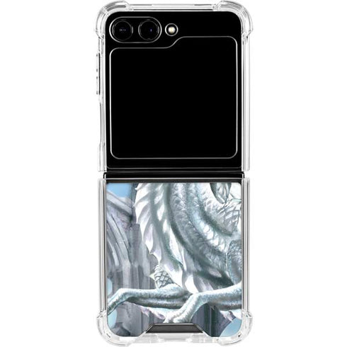 Ruth Thompson Checkmate Dragons by Ruth Thompson Galaxy Z Flip5 5G Clear Case
