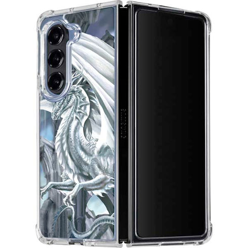 Ruth Thompson Checkmate Dragons by Ruth Thompson Galaxy Z Fold5 5G Clear Case