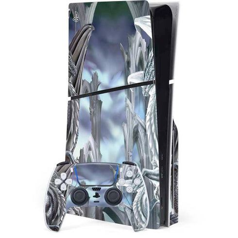 Ruth Thompson Checkmate Dragons by Ruth Thompson PS5 Slim Disk Bundle Skin