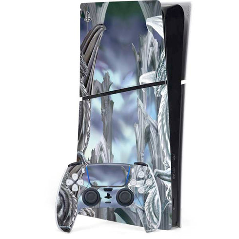 Ruth Thompson Checkmate Dragons by Ruth Thompson PS5 Slim Digital Edition Bundle Skin