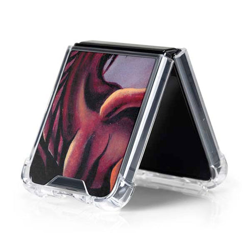 Ruth Thompson Red Dragon by Ruth Thompson Galaxy Z Flip5 5G Clear Case