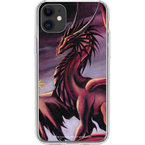 Ruth Thompson Red Dragon by Ruth Thompson iPhone 11 Clear Case