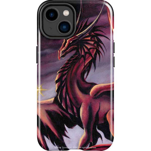 Ruth Thompson Red Dragon by Ruth Thompson iPhone 15 Plus Impact Case