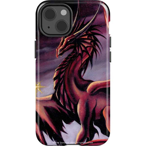 Ruth Thompson Red Dragon by Ruth Thompson iPhone 15 Impact Case
