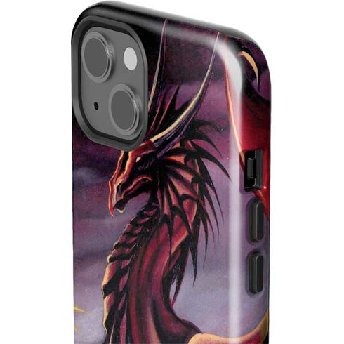 Ruth Thompson Red Dragon by Ruth Thompson iPhone 15 Impact Case
