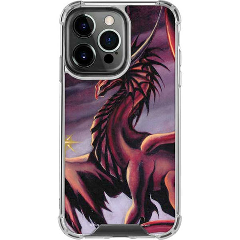Ruth Thompson Red Dragon by Ruth Thompson iPhone 15 Pro Clear Case