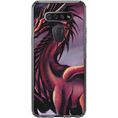 Ruth Thompson Red Dragon by Ruth Thompson LG K51/Q51 Clear Case