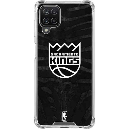 NBA Sacramento Kings Animal Print Galaxy A12 Clear Case
