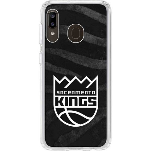 NBA Sacramento Kings Animal Print Galaxy A20 Clear Case