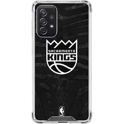 NBA Sacramento Kings Animal Print Galaxy A72 5G Clear Case