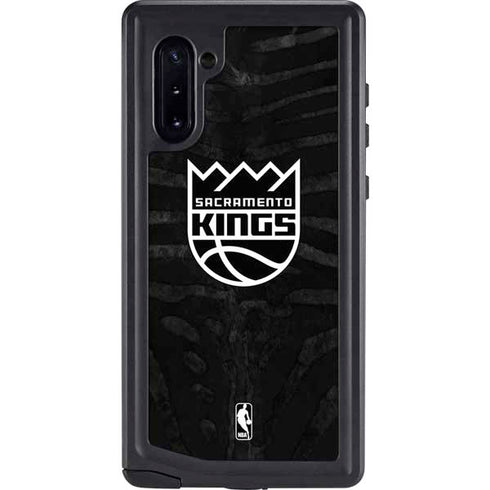 NBA Sacramento Kings Animal Print Galaxy Note 10 Waterproof Case