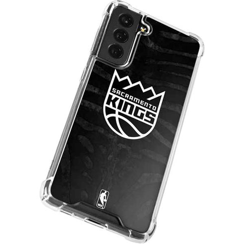 NBA Sacramento Kings Animal Print Galaxy S21 FE Clear Case