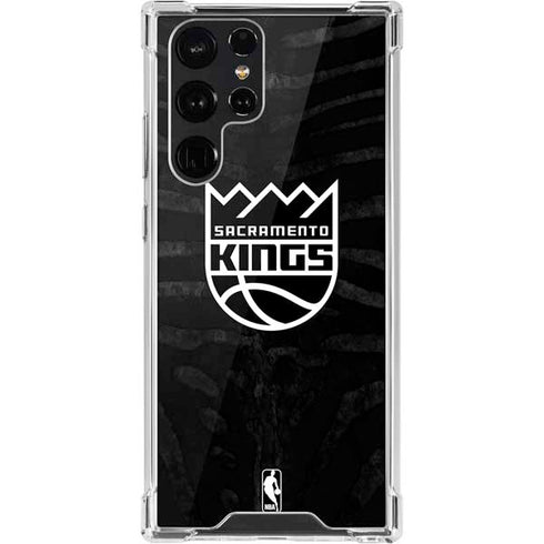 NBA Sacramento Kings Animal Print Galaxy S22 Ultra Clear Case
