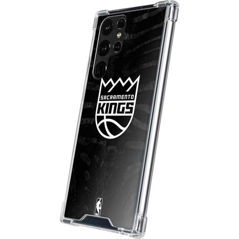 NBA Sacramento Kings Animal Print Galaxy S22 Ultra Clear Case