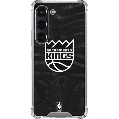 NBA Sacramento Kings Animal Print Galaxy S23 Clear Case