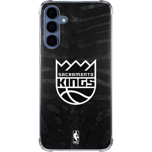 NBA Sacramento Kings Animal Print Galaxy S24 Clear Case