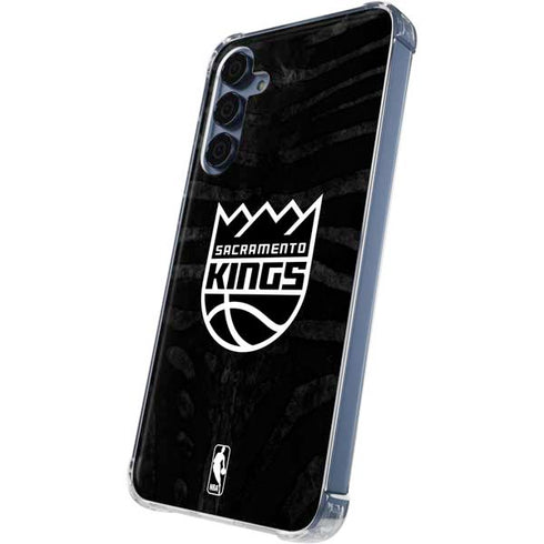 NBA Sacramento Kings Animal Print Galaxy S24 Clear Case