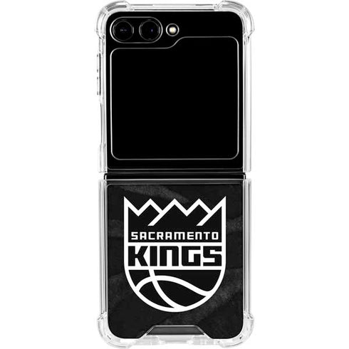NBA Sacramento Kings Animal Print Galaxy Z Flip5 5G Clear Case