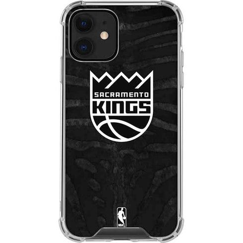 NBA Sacramento Kings Animal Print iPhone 12 Clear Case