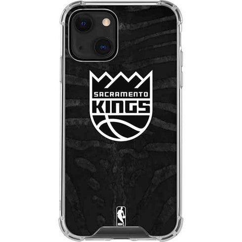 NBA Sacramento Kings Animal Print iPhone 14 Plus Clear Case