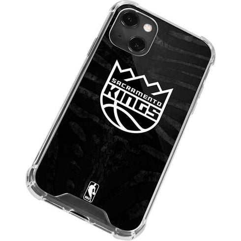 NBA Sacramento Kings Animal Print iPhone 15 Plus Clear Case