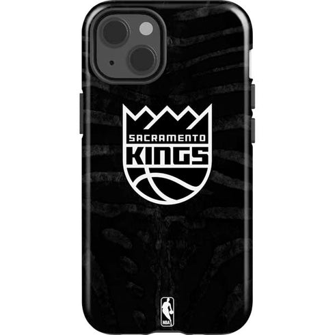 NBA Sacramento Kings Animal Print iPhone 15 Impact Case