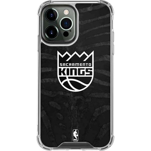 NBA Sacramento Kings Animal Print iPhone 14 Pro Max Clear Case