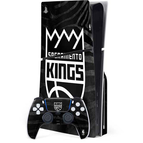 NBA Sacramento Kings Animal Print PS5 Slim Disk Bundle Skin