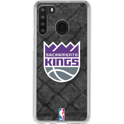 NBA Sacramento Kings Blast Rust Galaxy A21 Clear Case