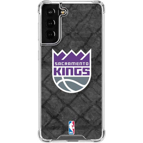 NBA Sacramento Kings Blast Rust Galaxy S21 FE Clear Case