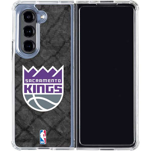 NBA Sacramento Kings Blast Rust Galaxy Z Fold5 5G Clear Case