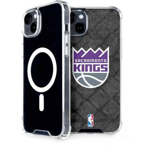 NBA Sacramento Kings Blast Rust iPhone 15 MagSafe Case
