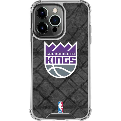 NBA Sacramento Kings Blast Rust iPhone 14 Pro Clear Case