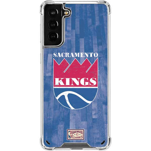 NBA Sacramento Kings Hardwood Classics Galaxy S21 Plus 5G Clear Case
