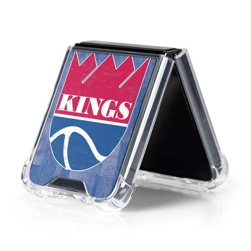 NBA Sacramento Kings Hardwood Classics Galaxy Z Flip5 5G Clear Case